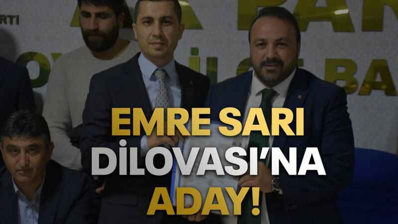 Başvurusunu yaptı, Emre Sarı Dilovası’na aday!